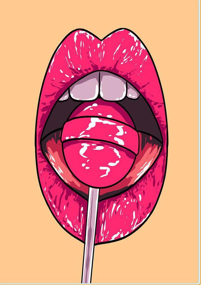 Free Lips And Lollipop - MyCraftsGfit - Free 5D Diamond Painting