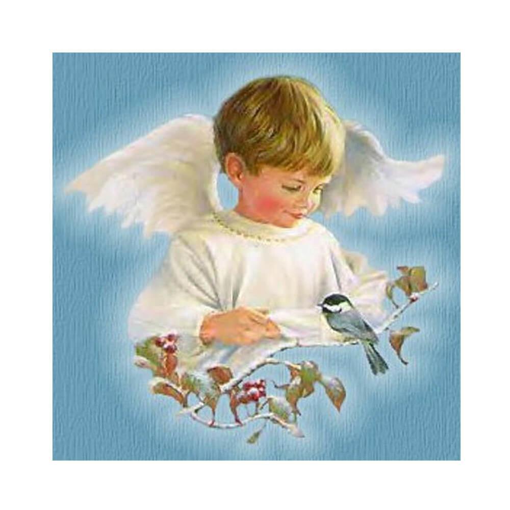 Little Angel Boy Free 5D Diamond Painting Kits MyCraftsGfit - Free 5D Diamond Painting mycraftsgift.com