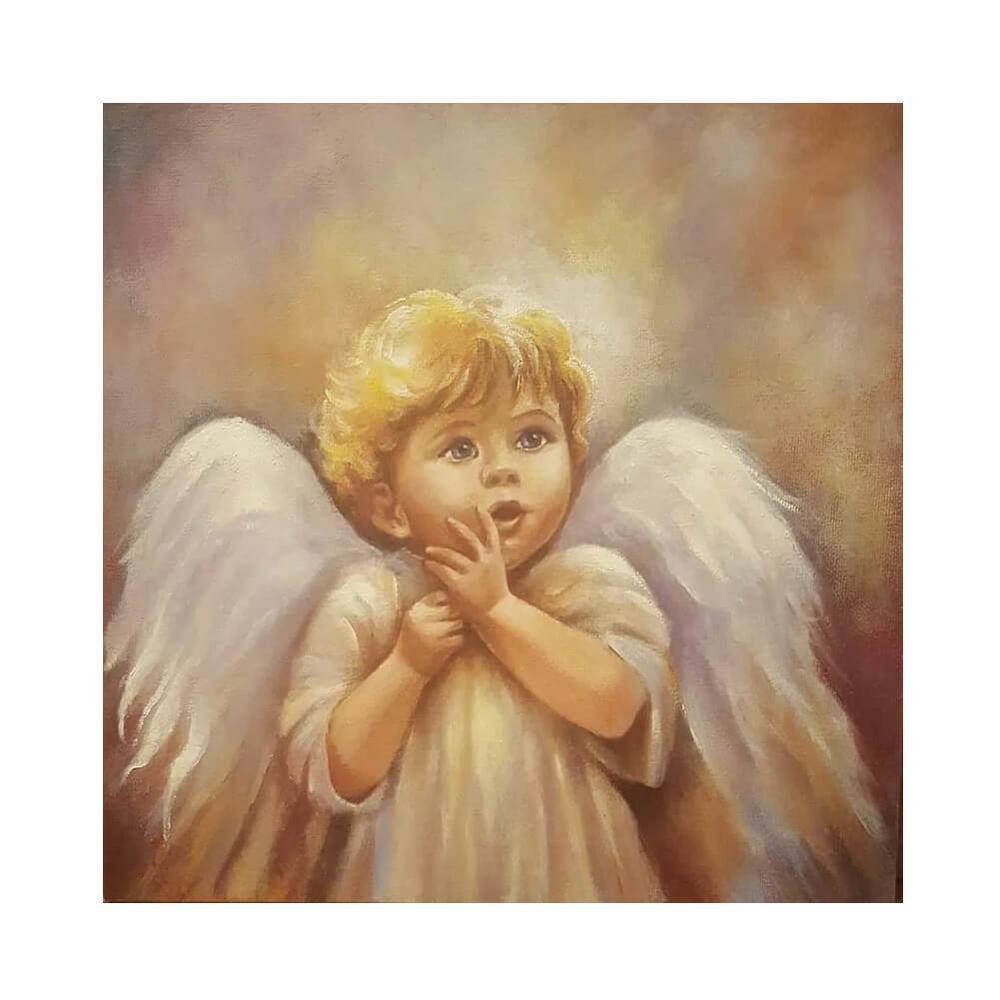 Free Little Angel Boy - MyCraftsGfit - Free 5D Diamond Painting