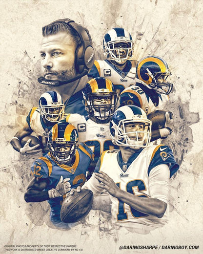 Free Los Angeles Rams - MyCraftsGfit - Free 5D Diamond Painting