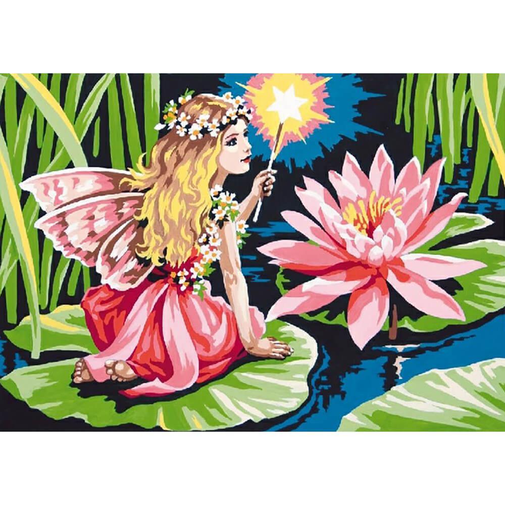 Lotus Fairy Free 5D Diamond Painting Kits MyCraftsGfit - Free 5D Diamond Painting mycraftsgift.com