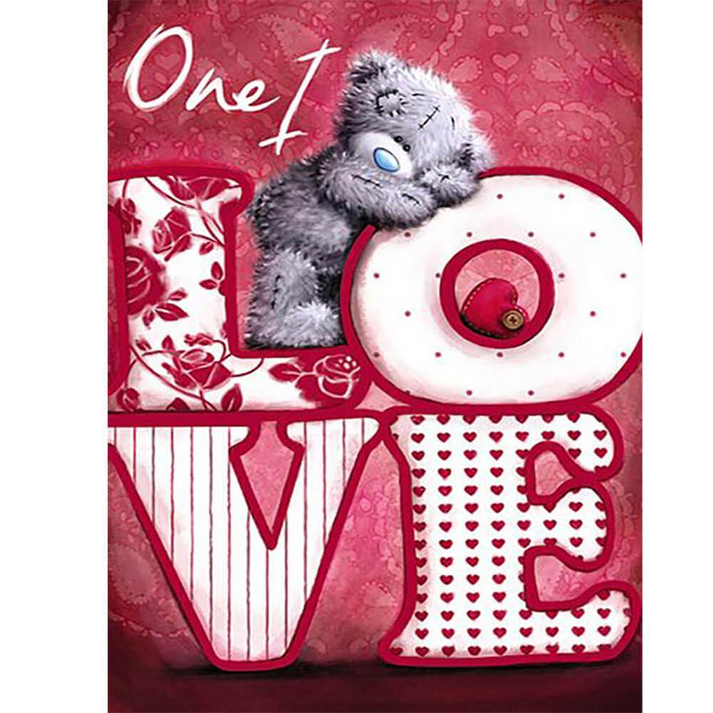 Free Love Bear - MyCraftsGfit - Free 5D Diamond Painting