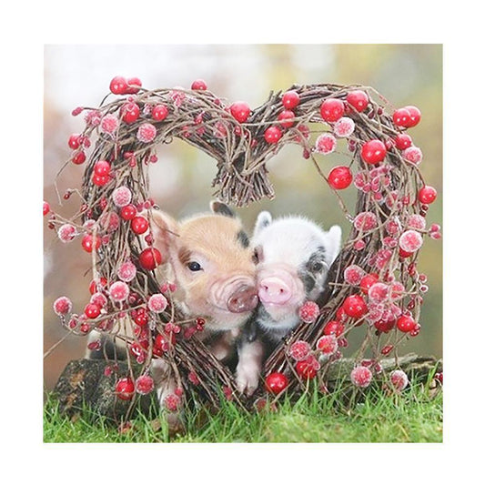 Lovely Pigs - MyCraftsGfit - Free 5D Diamond Painting