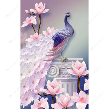 Magnolia Peacock - MyCraftsGfit - Free 5D Diamond Painting