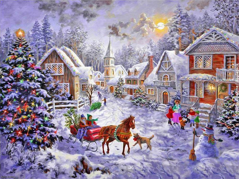 Free Merry Christmas - MyCraftsGfit - Free 5D Diamond Painting