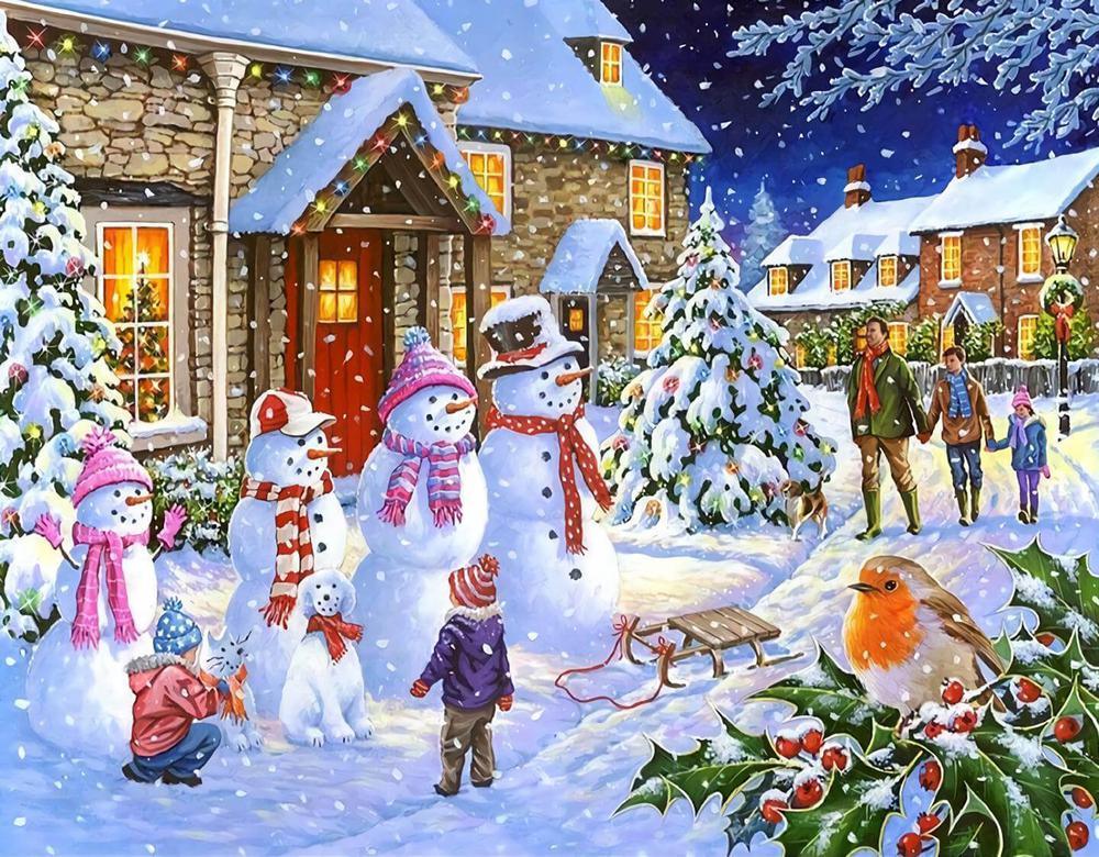 Free Merry Christmas - MyCraftsGfit - Free 5D Diamond Painting