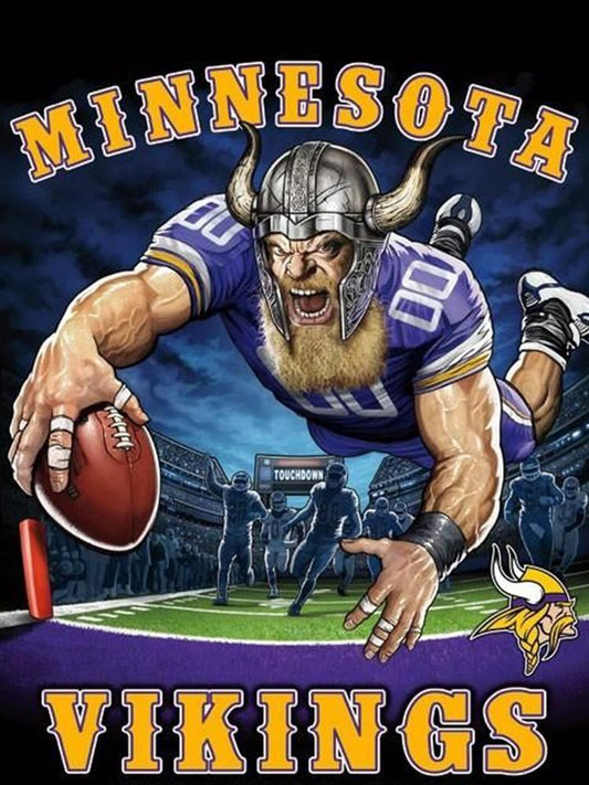 Minnesota Vikings 5D Diamond Painting Kits MyCraftsGfit - Free 5D Diamond Painting mycraftsgift.com