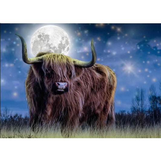 Moon Cow Free 5D Diamond Painting Kits MyCraftsGfit - Free 5D Diamond Painting mycraftsgift.com