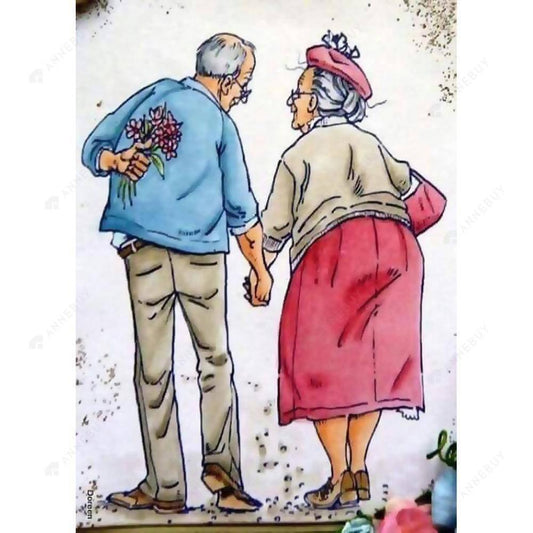 Free Old Lovers - MyCraftsGfit - Free 5D Diamond Painting