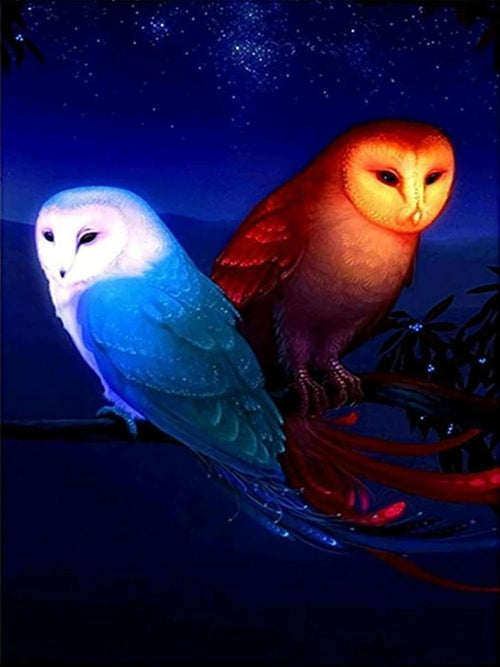 Owl Free 5D Diamond Painting Kits MyCraftsGfit - Free 5D Diamond Painting mycraftsgift.com