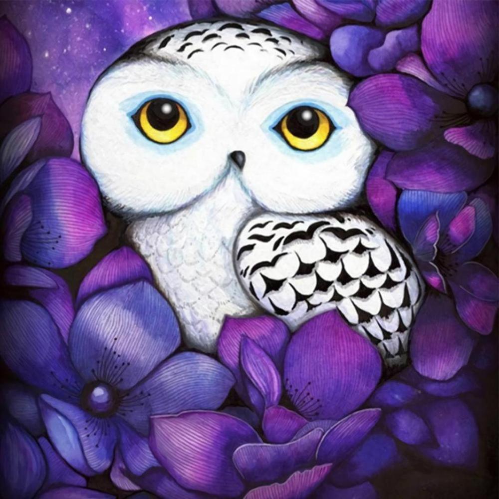 Owl Free 5D Diamond Painting Kits MyCraftsGfit - Free 5D Diamond Painting mycraftsgift.com