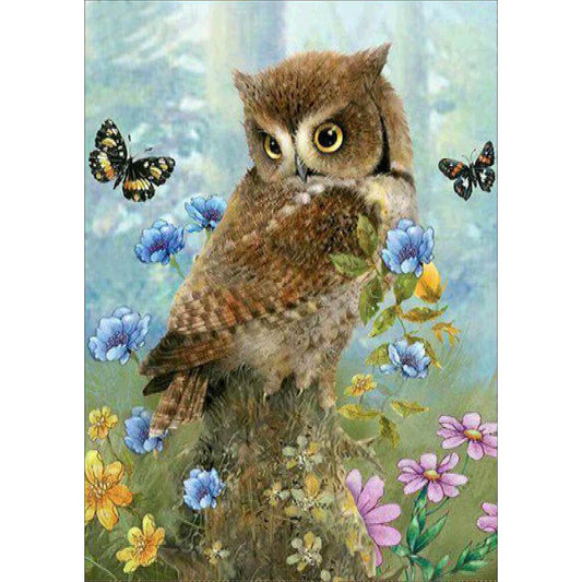 Owl - MyCraftsGfit - Free 5D Diamond Painting