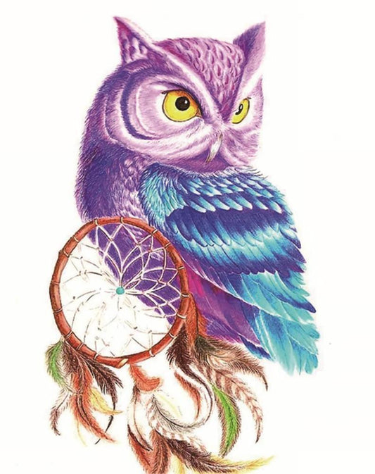 Owl Free 5D Diamond Painting Kits MyCraftsGfit - Free 5D Diamond Painting mycraftsgift.com