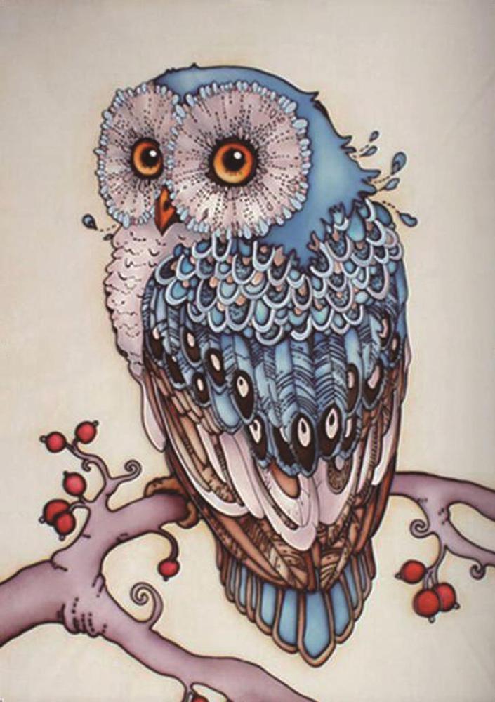 Owl - MyCraftsGfit - Free 5D Diamond Painting