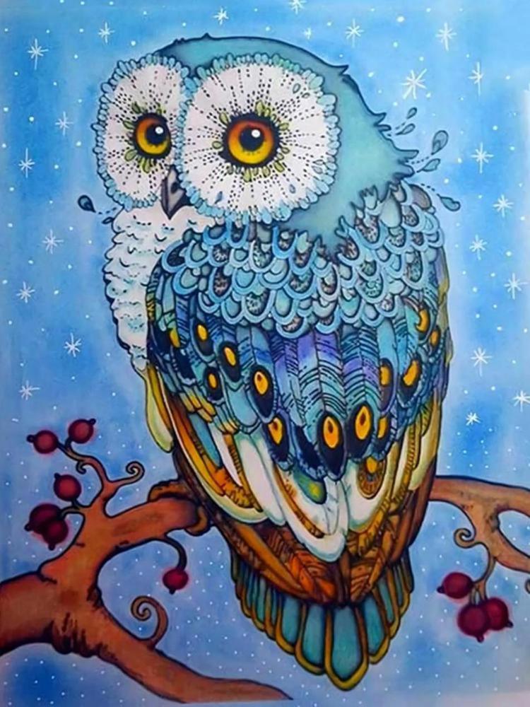 Owl - MyCraftsGfit - Free 5D Diamond Painting