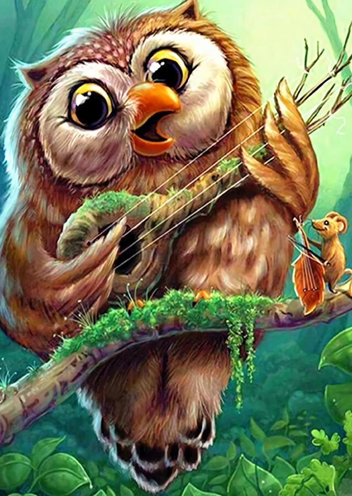 Free Owl - MyCraftsGfit - Free 5D Diamond Painting