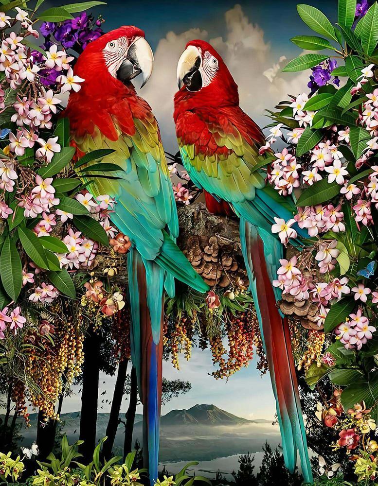 Free Parrot - MyCraftsGfit - Free 5D Diamond Painting