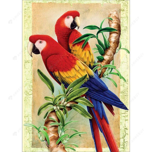 Free Parrots - MyCraftsGfit - Free 5D Diamond Painting