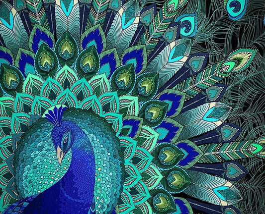 Peacock - MyCraftsGfit - Free 5D Diamond Painting