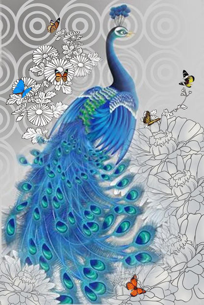 Free Peacock - MyCraftsGfit - Free 5D Diamond Painting