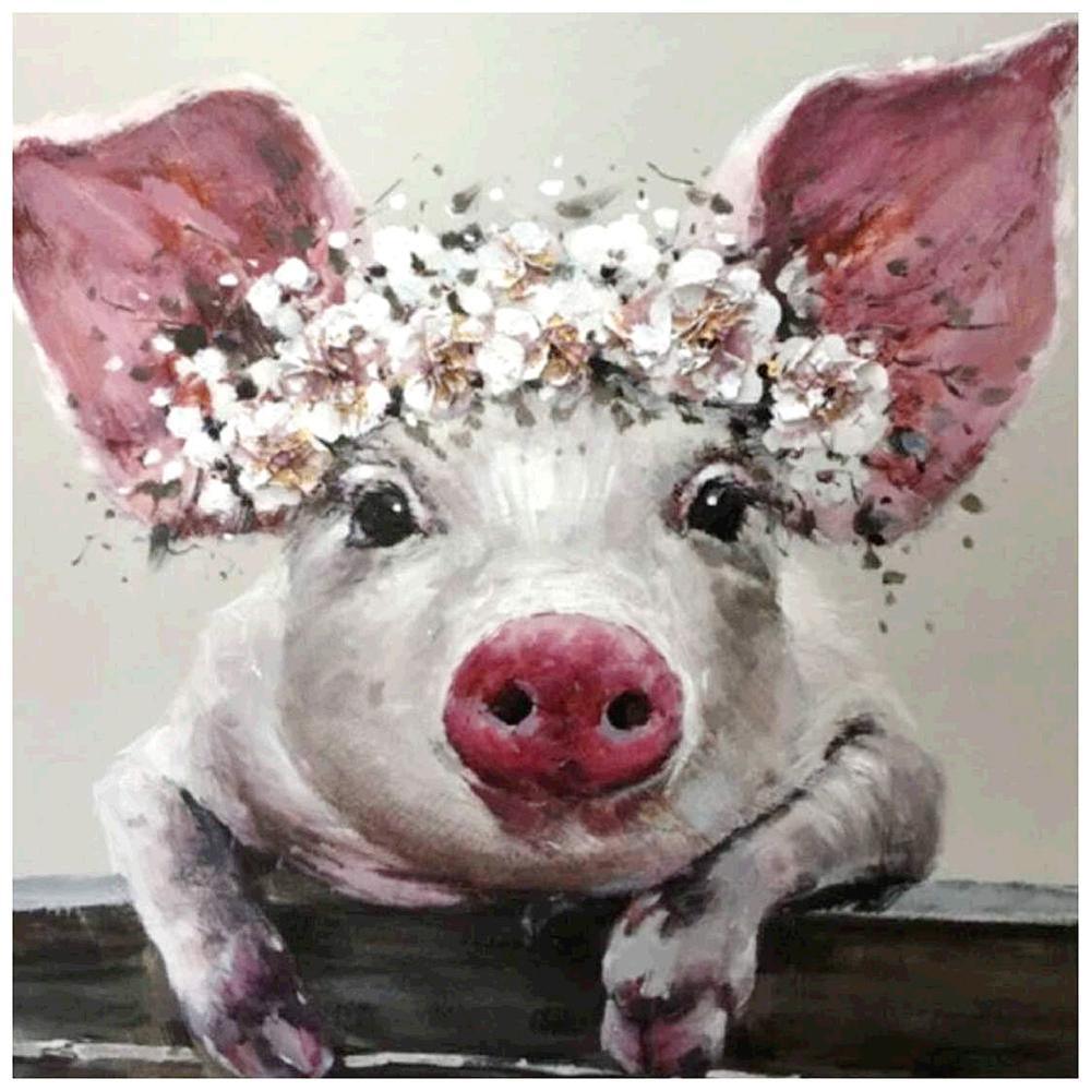 Free Pig - MyCraftsGfit - Free 5D Diamond Painting