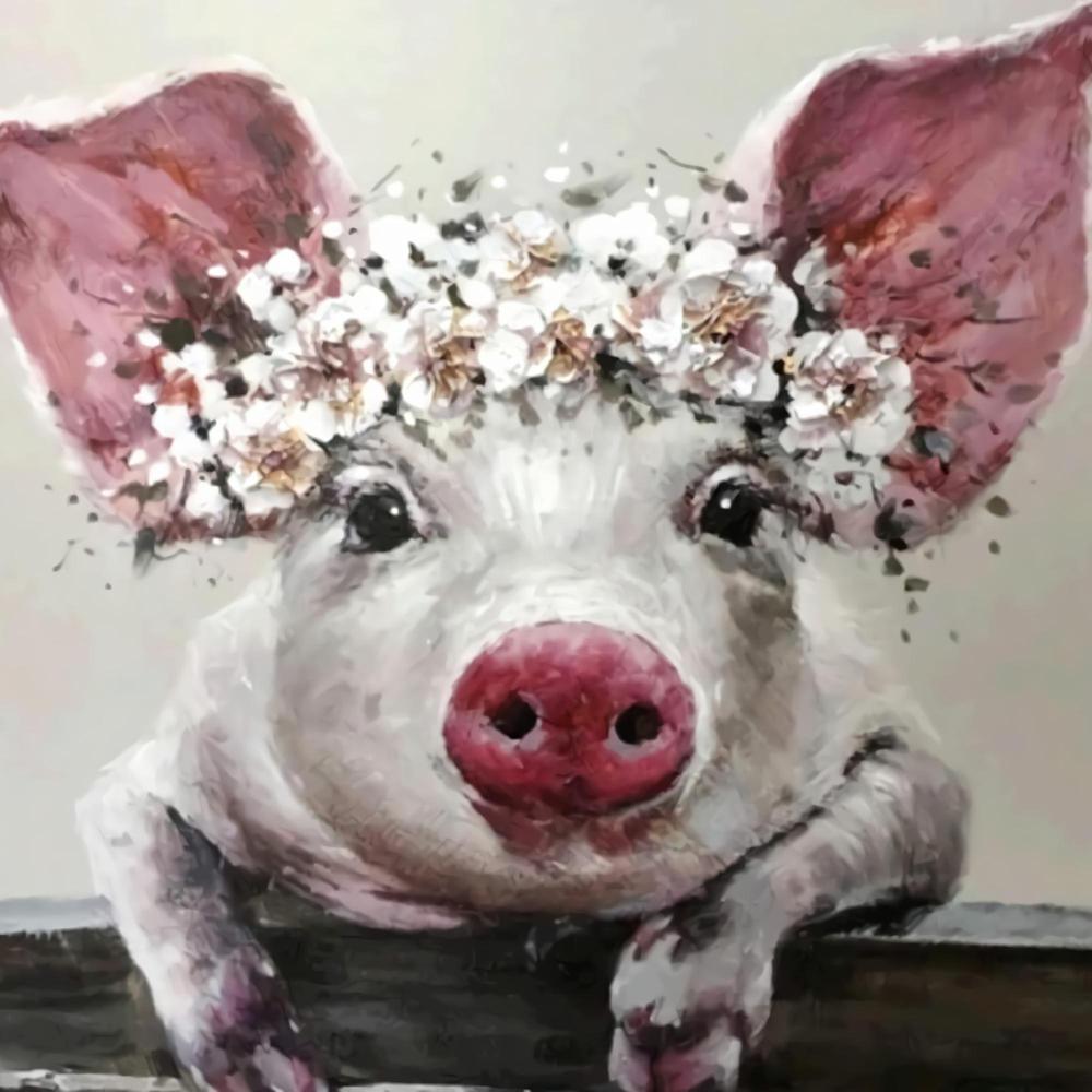 Free Pig - MyCraftsGfit - Free 5D Diamond Painting