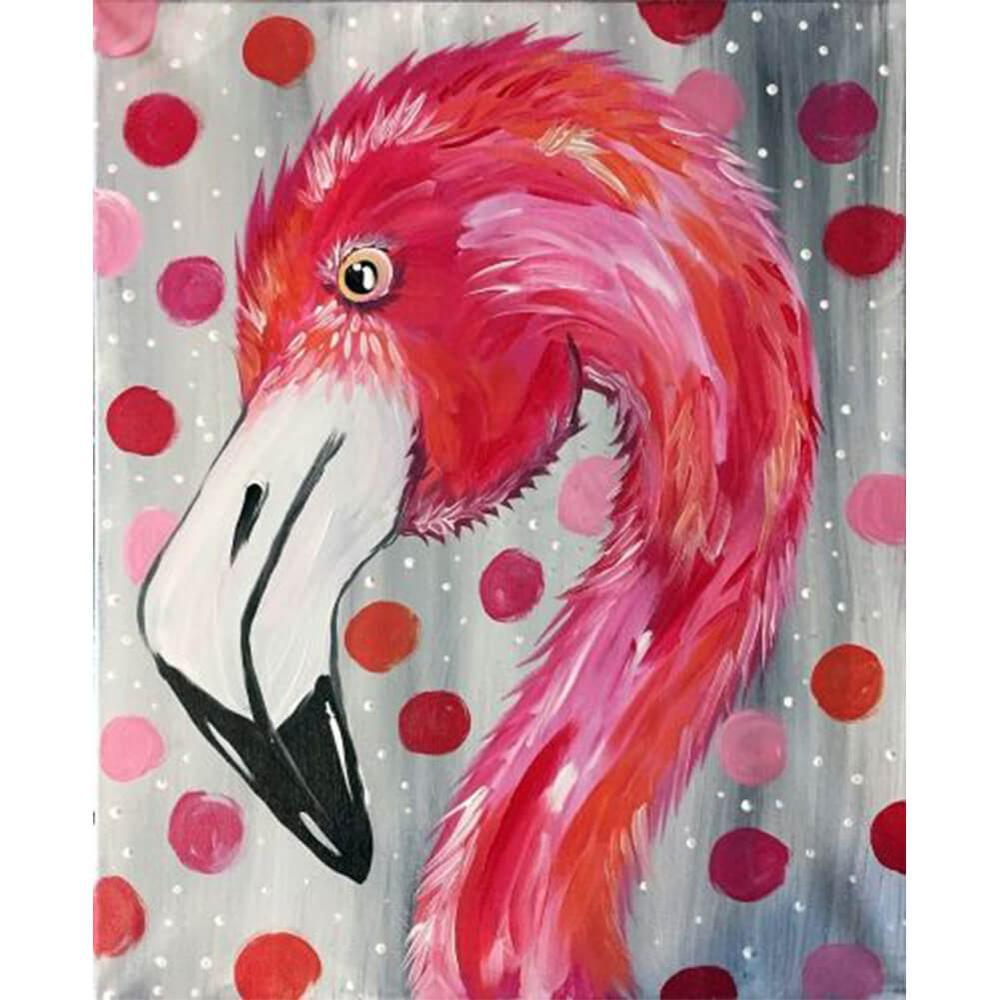 Free Pink Bird - MyCraftsGfit - Free 5D Diamond Painting