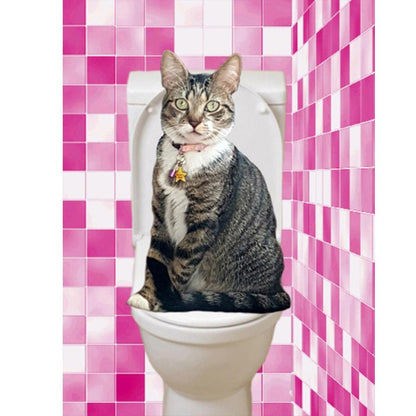 Free Pink Cat - MyCraftsGfit - Free 5D Diamond Painting