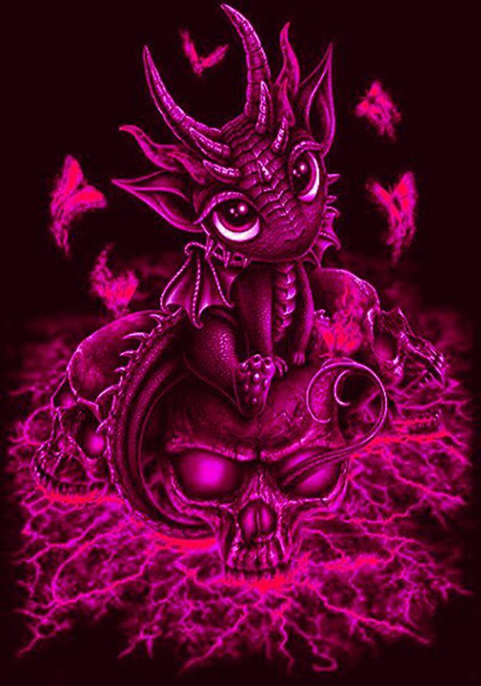 Free Pink Dragon - MyCraftsGfit - Free 5D Diamond Painting