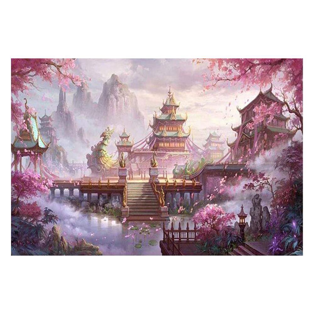 Free Pink Palace - MyCraftsGfit - Free 5D Diamond Painting