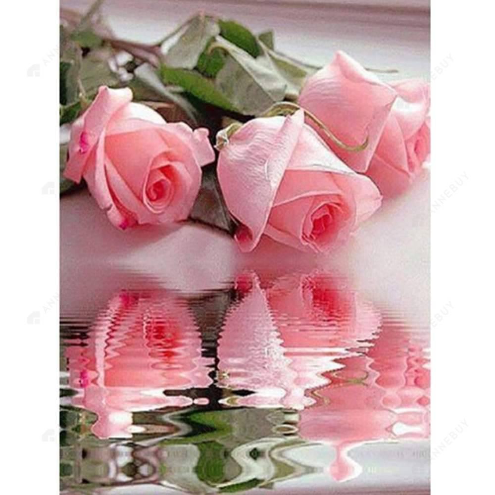 Free Pink Rose - MyCraftsGfit - Free 5D Diamond Painting