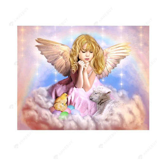 Free Prayer Angel - MyCraftsGfit - Free 5D Diamond Painting