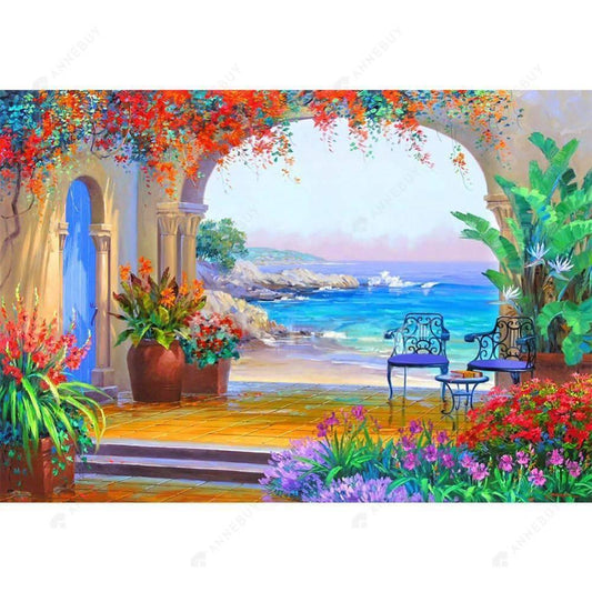 Free Quiet Seaside - MyCraftsGfit - Free 5D Diamond Painting