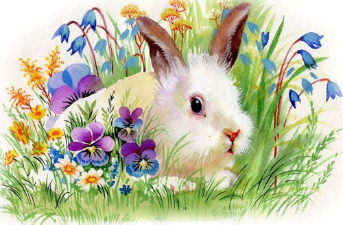 Free Rabbit - MyCraftsGfit - Free 5D Diamond Painting