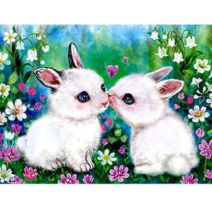 Free Rabbits - MyCraftsGfit - Free 5D Diamond Painting