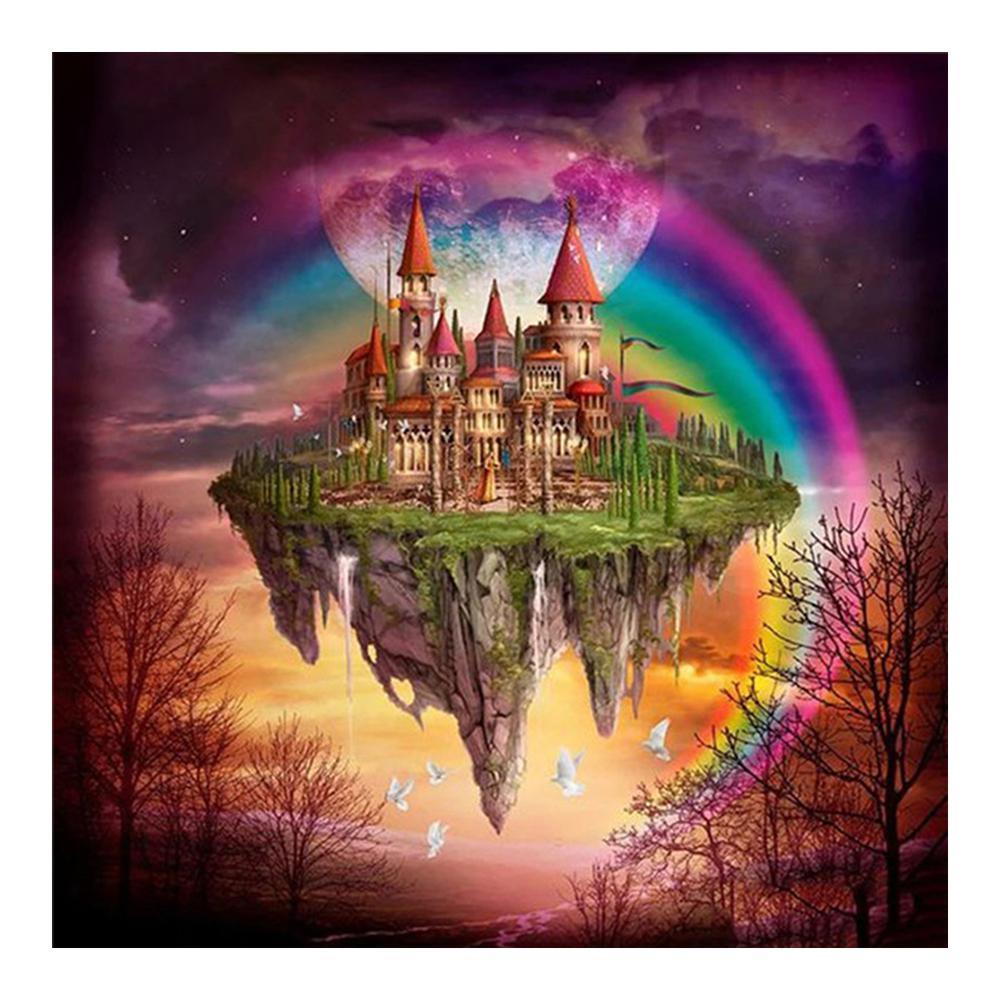 Rainbow Castle Free 5D Diamond Painting Kits MyCraftsGfit - Free 5D Diamond Painting mycraftsgift.com