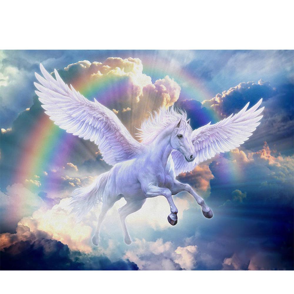 Free Rainbow Horse - MyCraftsGfit - Free 5D Diamond Painting