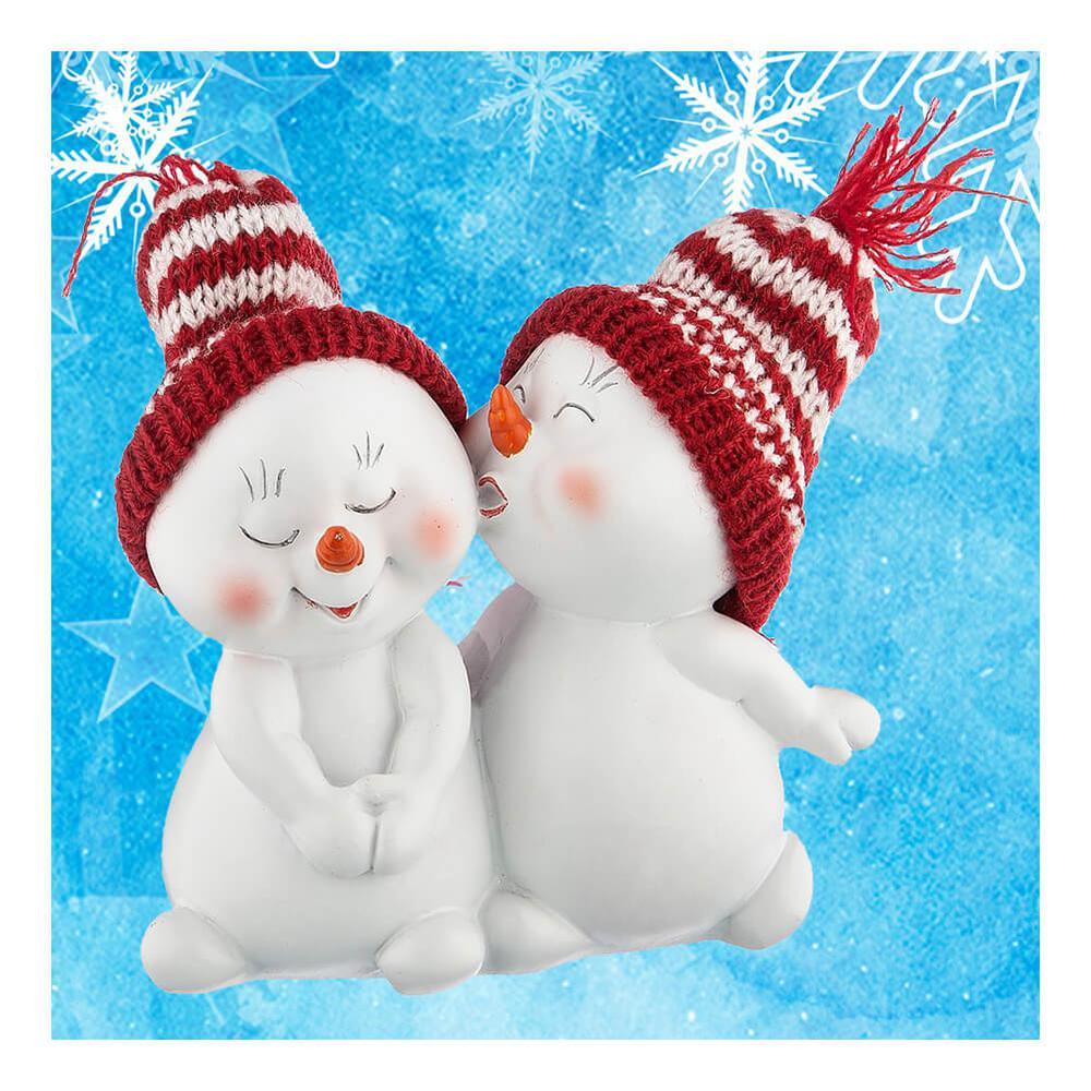 Free Red Hat Snowman - MyCraftsGfit - Free 5D Diamond Painting