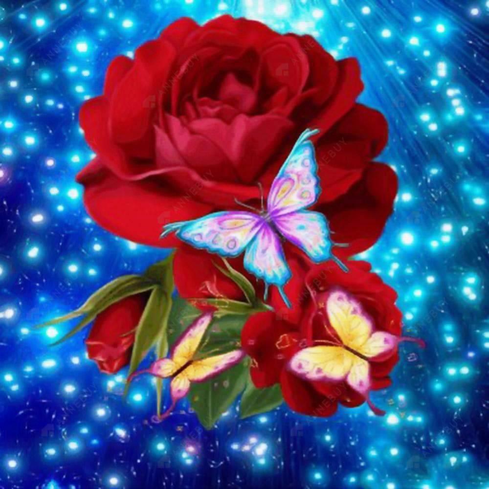 Free Red Rose - MyCraftsGfit - Free 5D Diamond Painting