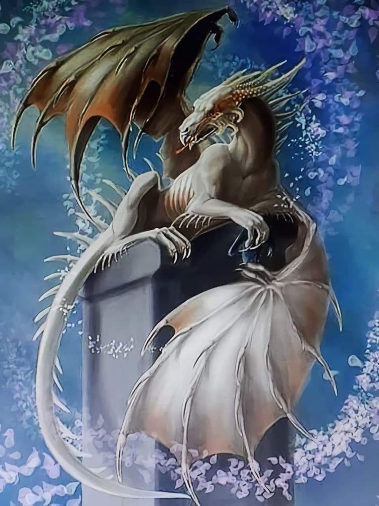 Resting Evil Dragon - MyCraftsGfit - Free 5D Diamond Painting
