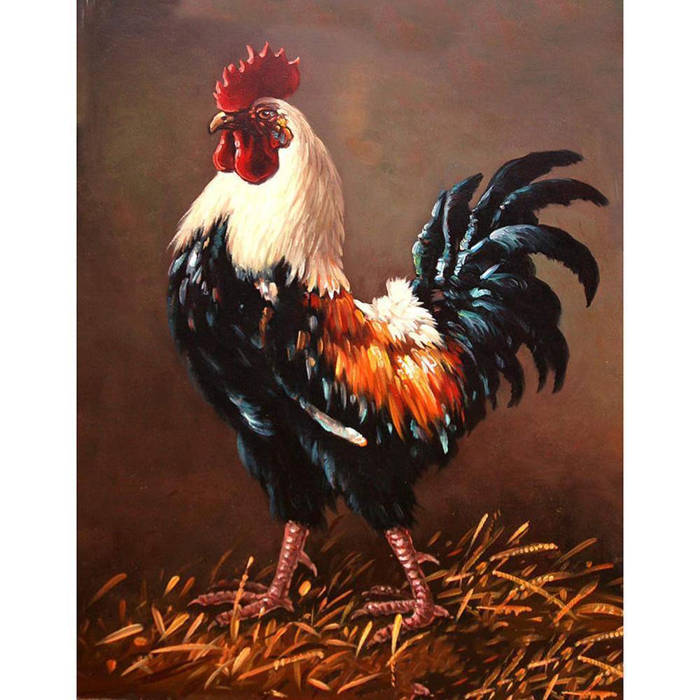 Rooster Free 5D Diamond Painting Kits MyCraftsGfit - Free 5D Diamond Painting mycraftsgift.com