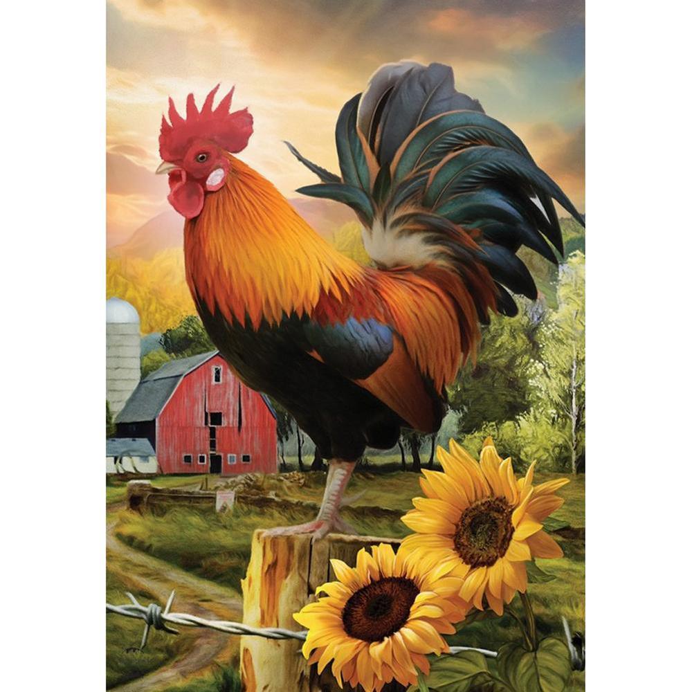 Rooster Free 5D Diamond Painting Kits MyCraftsGfit - Free 5D Diamond Painting mycraftsgift.com