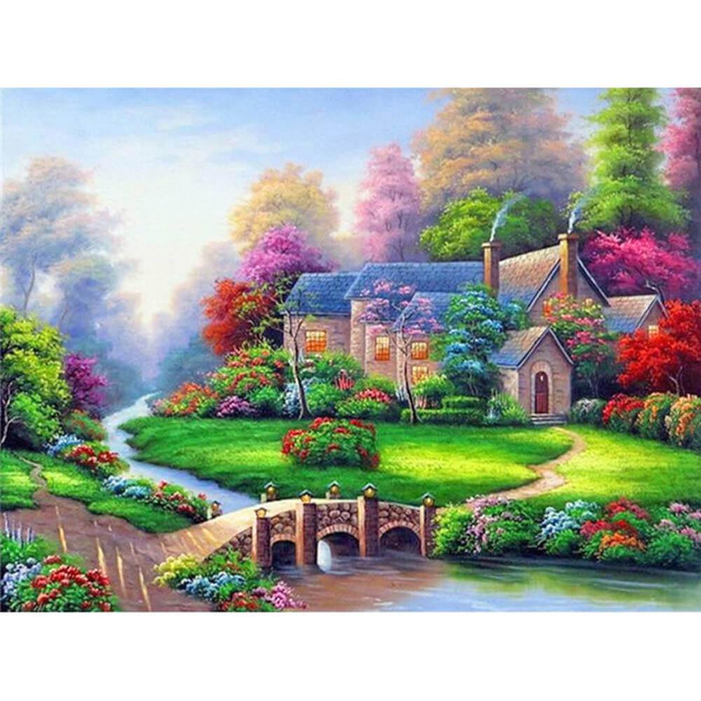 Free Rural Landscape - MyCraftsGfit - Free 5D Diamond Painting