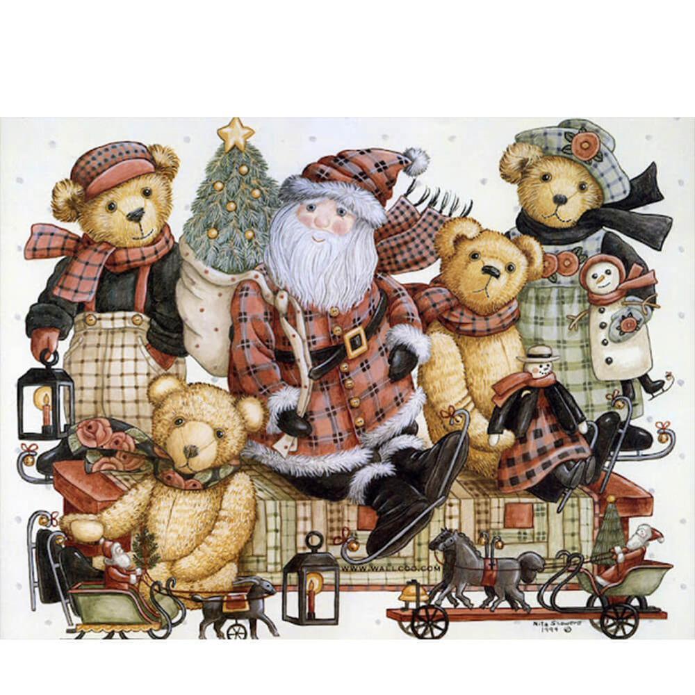 Free Santa Bear - MyCraftsGfit - Free 5D Diamond Painting