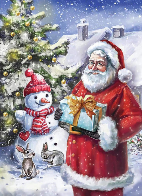 Santa Claus Free 5D Diamond Painting Kits MyCraftsGfit - Free 5D Diamond Painting mycraftsgift.com