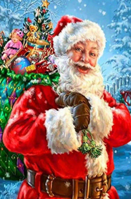 Santa Claus Free 5D Diamond Painting Kits MyCraftsGfit - Free 5D Diamond Painting mycraftsgift.com