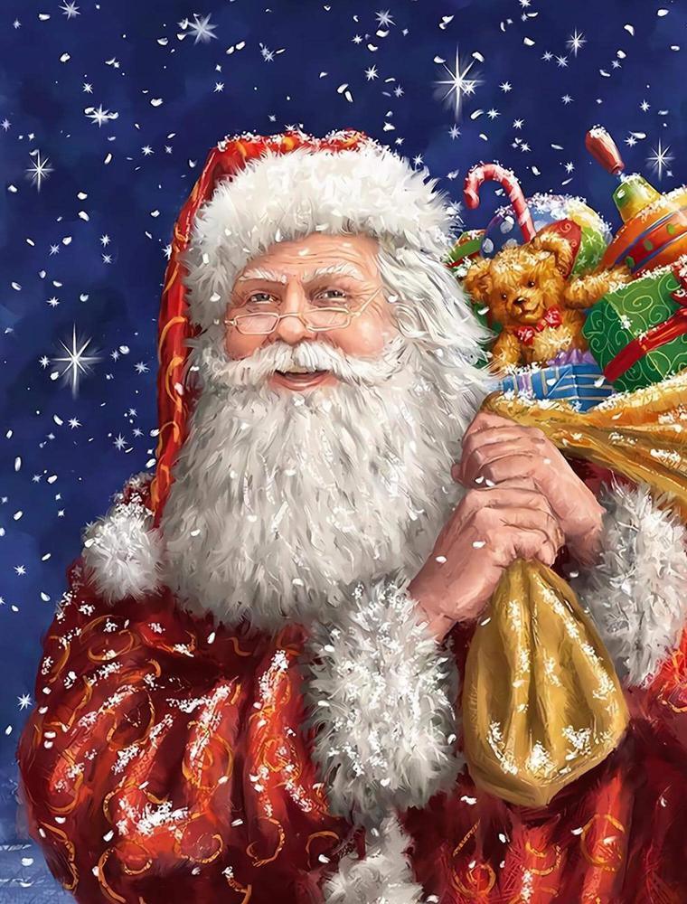 Santa Claus Free 5D Diamond Painting Kits MyCraftsGfit - Free 5D Diamond Painting mycraftsgift.com