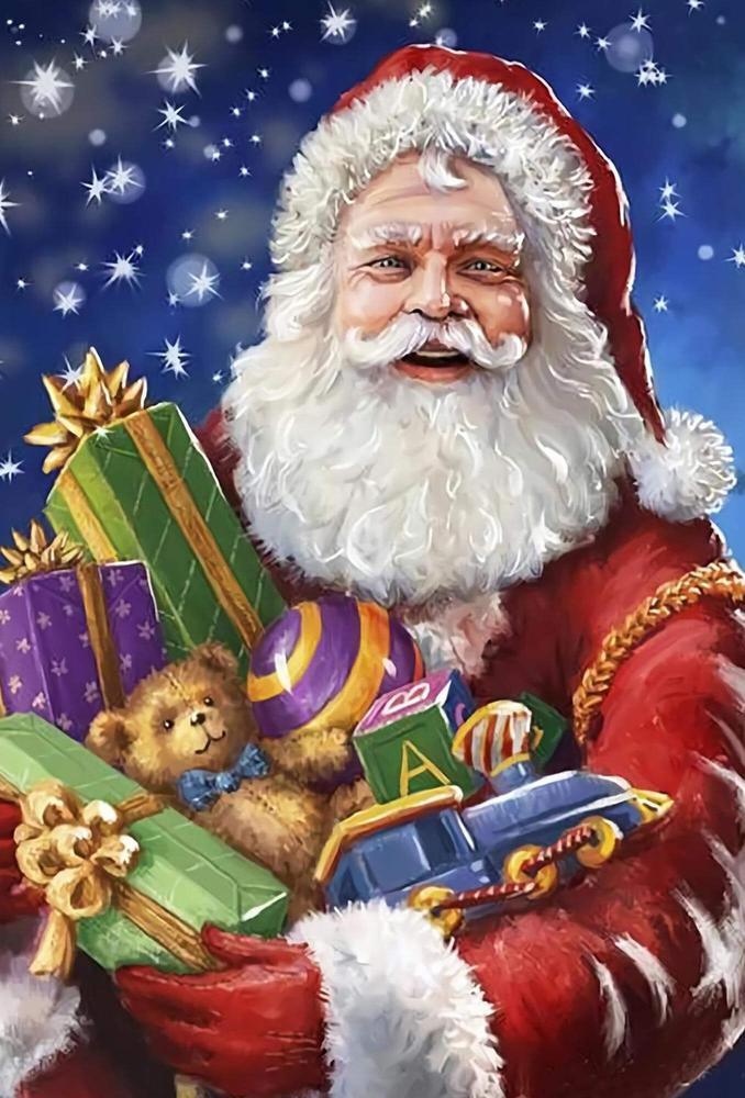 Santa Claus Free 5D Diamond Painting Kits MyCraftsGfit - Free 5D Diamond Painting mycraftsgift.com