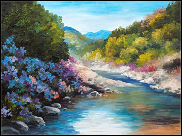 Scenery In The Painting Free 5D Diamond Painting Kits MyCraftsGfit - Free 5D Diamond Painting mycraftsgift.com
