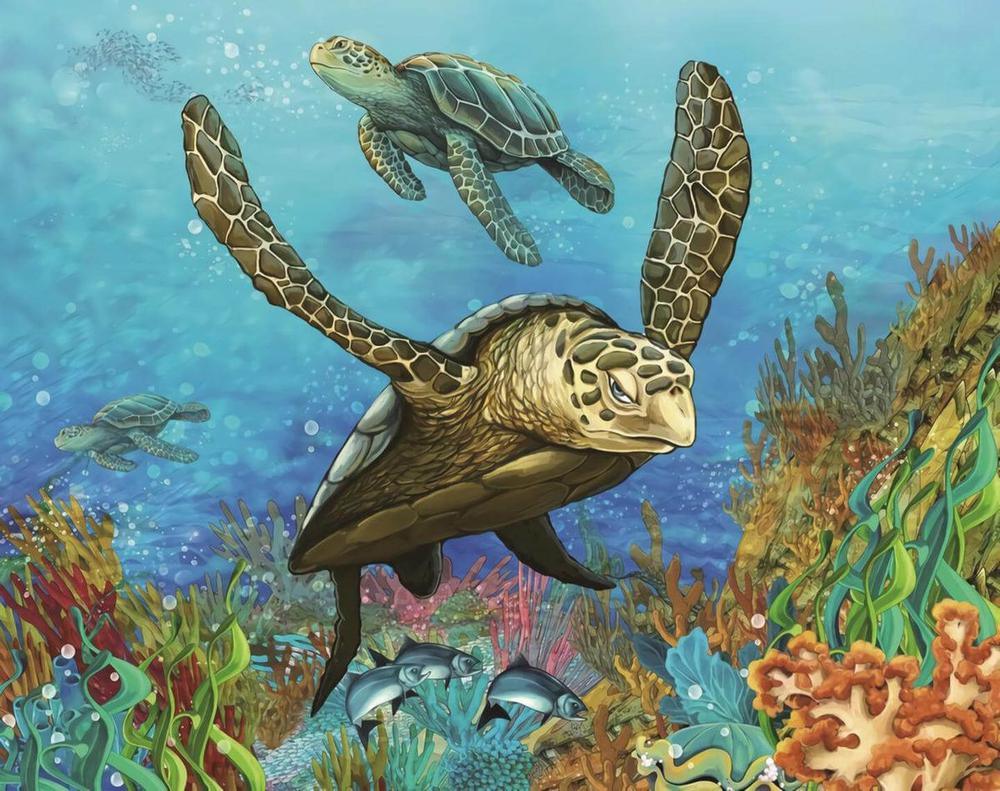 Free Sea Turtles - MyCraftsGfit - Free 5D Diamond Painting